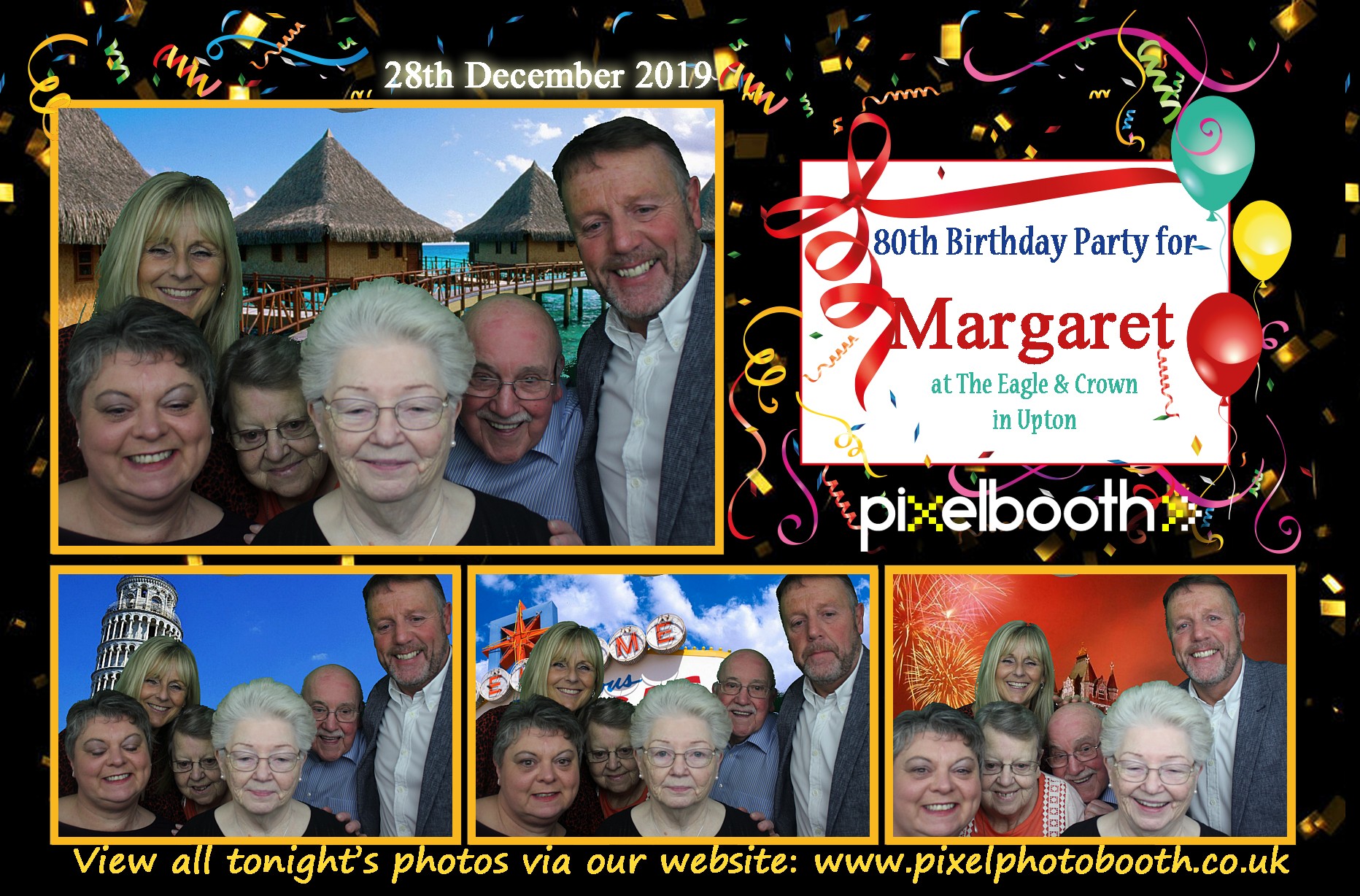 28th Dec 2019: 80th Birthday Party for Margaret