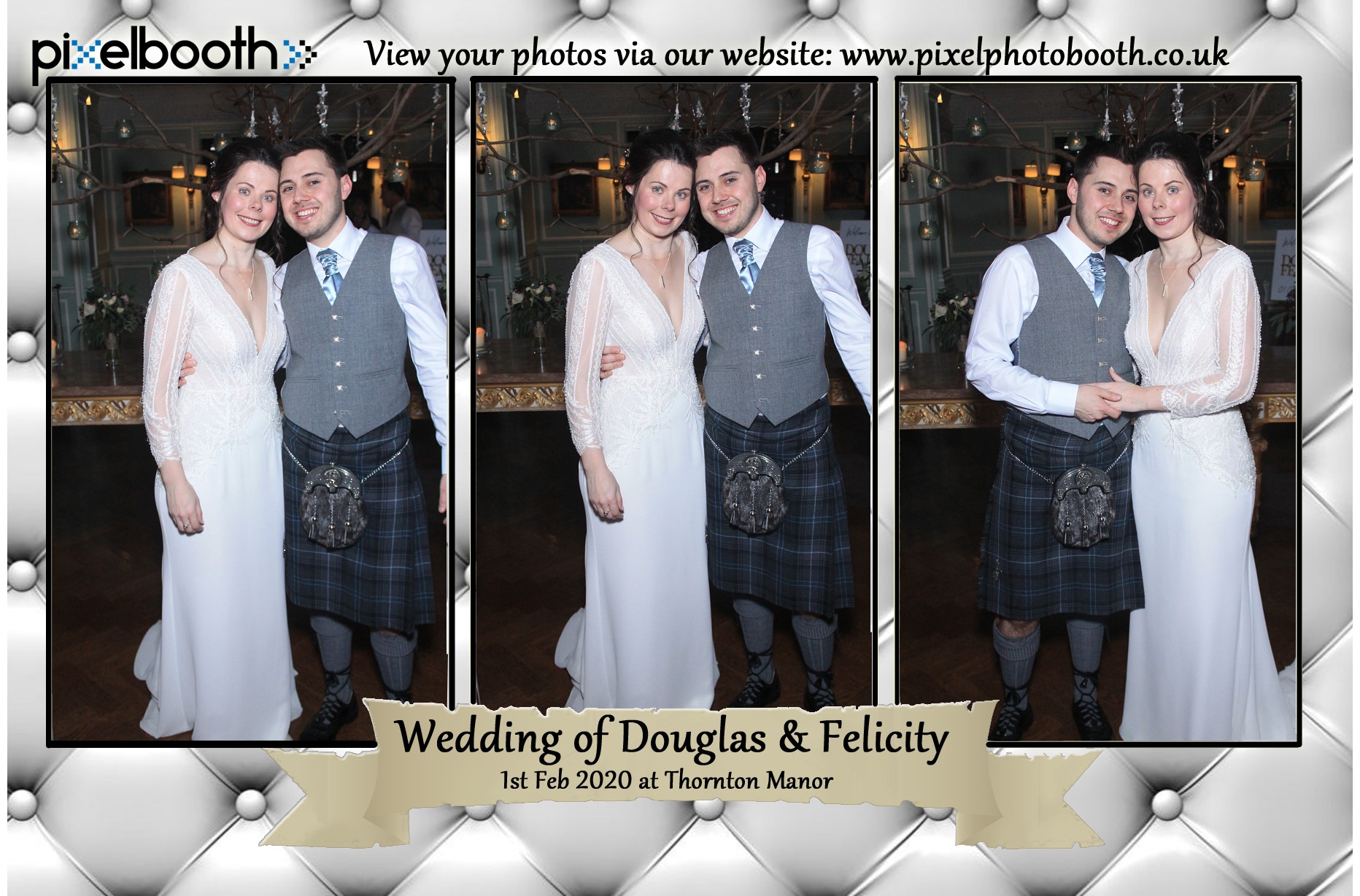 1st Feb 2020: Felicity and Douglas Wedding