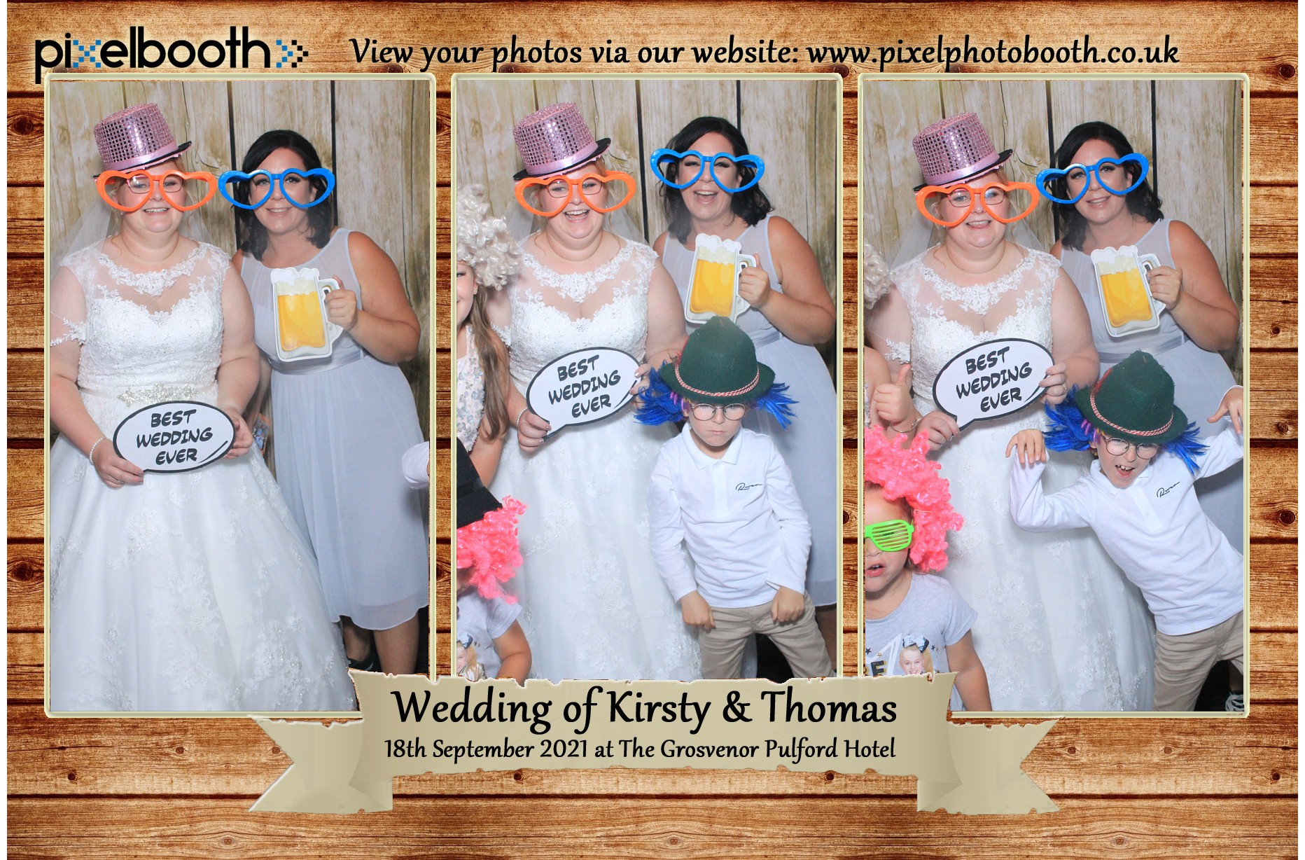 18th Sept 2021: Thomas and Kirsty's Wedding at The Grosvenor Pulford
