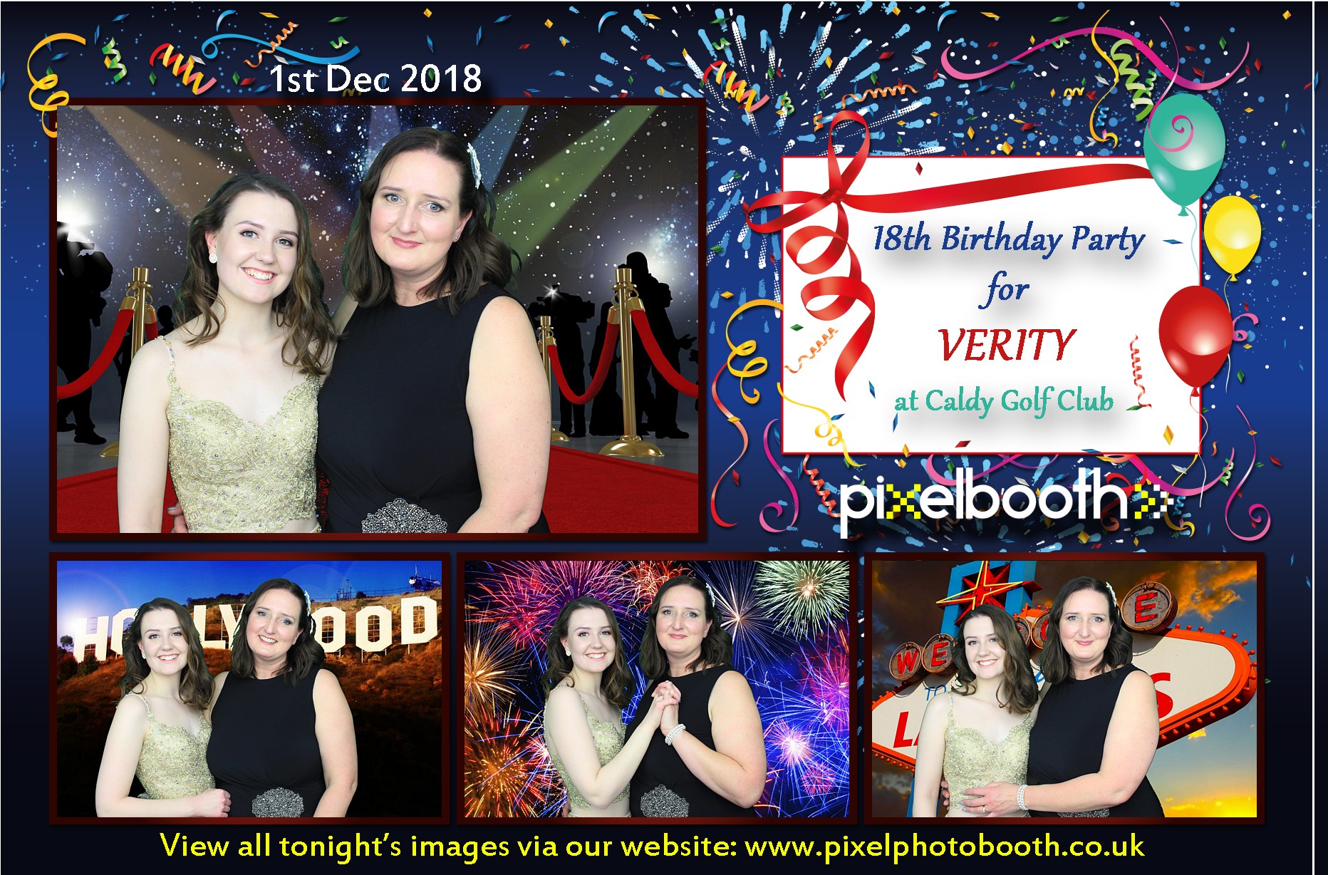 1st Dec 2018: 18th Birthday for Verity at Caldy Golf Club