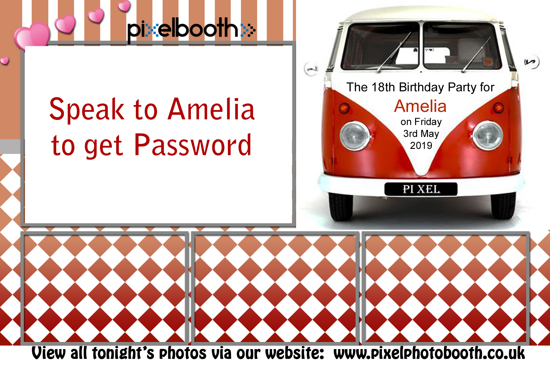3rd May 2019: 18th Birthday for Amelia (Password protected)
