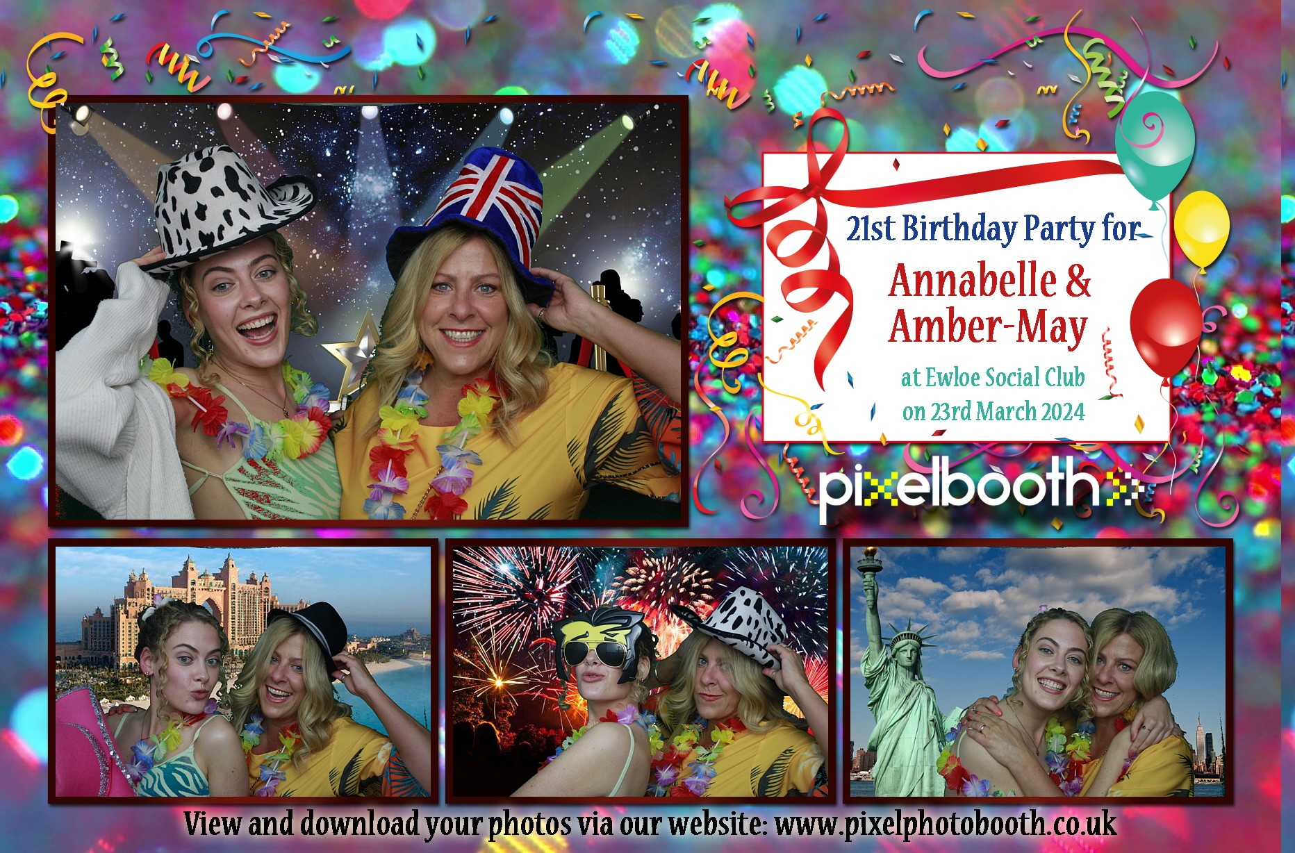 23rd March 2024: Ewloe Social Club: 21st for Annabelle and Amber May