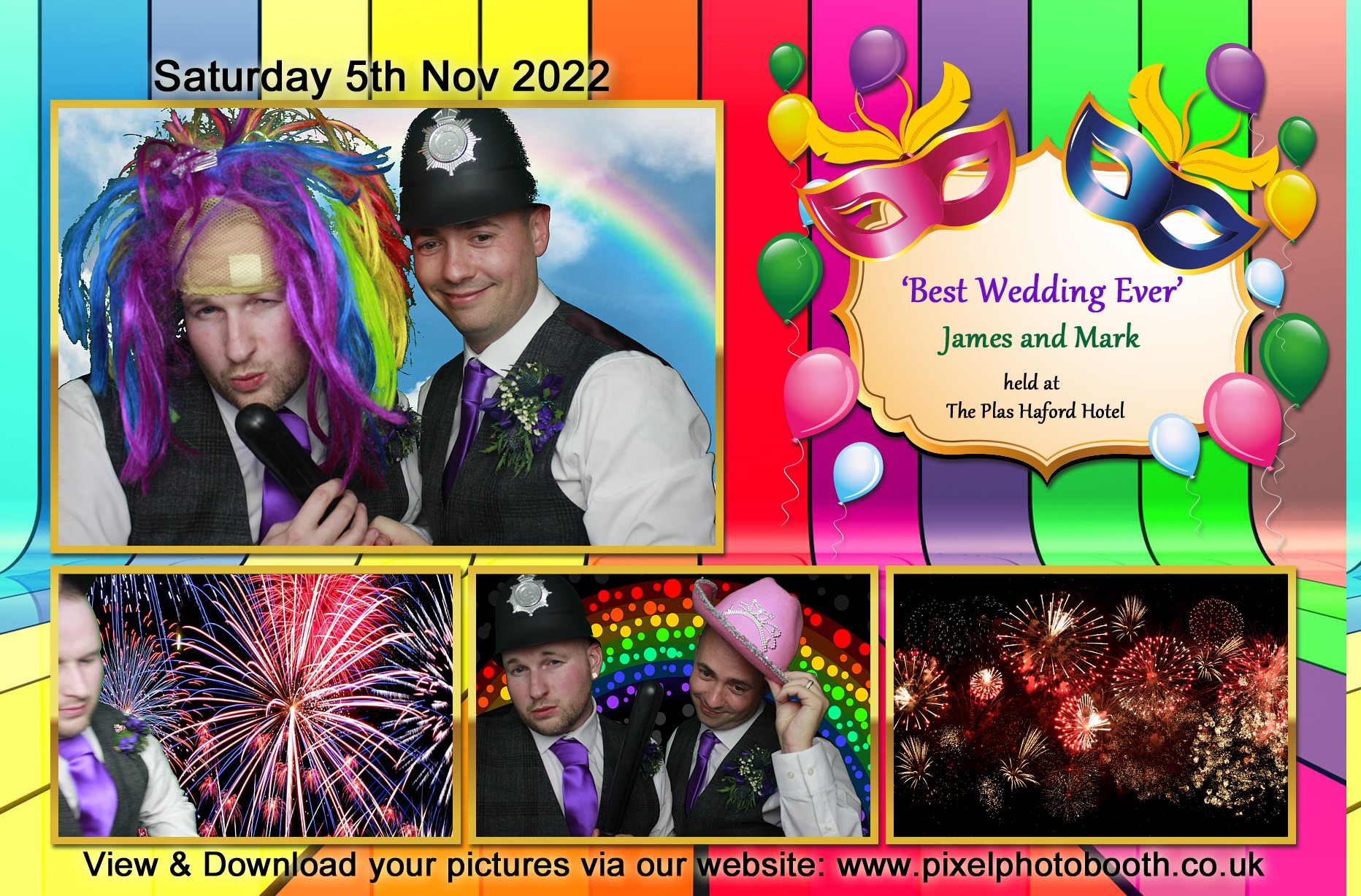 5th Nov 2022: James and Mark's Wedding at Plas Hafod