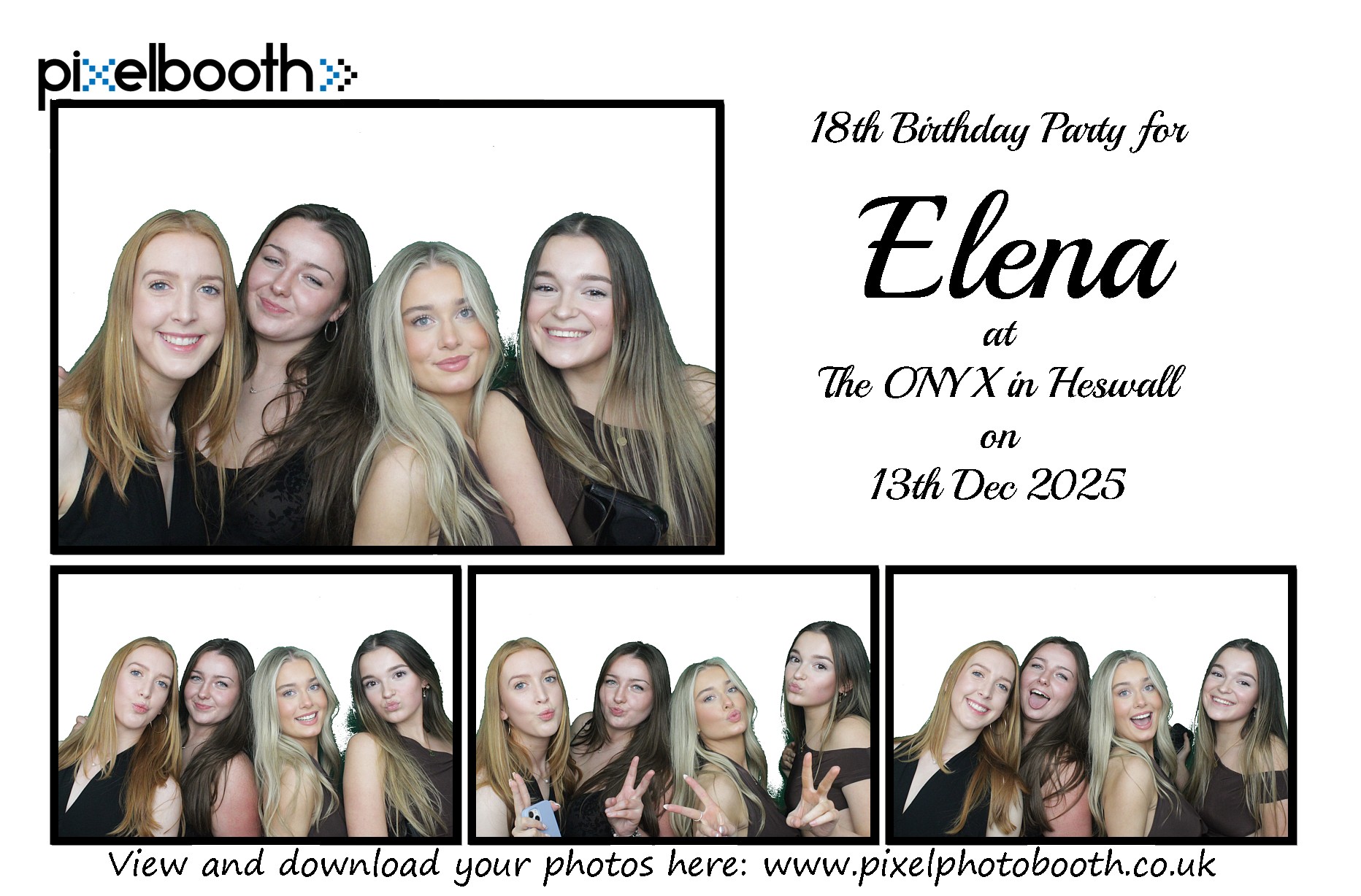 13th Dec 2025: 18th Birthday for Elena